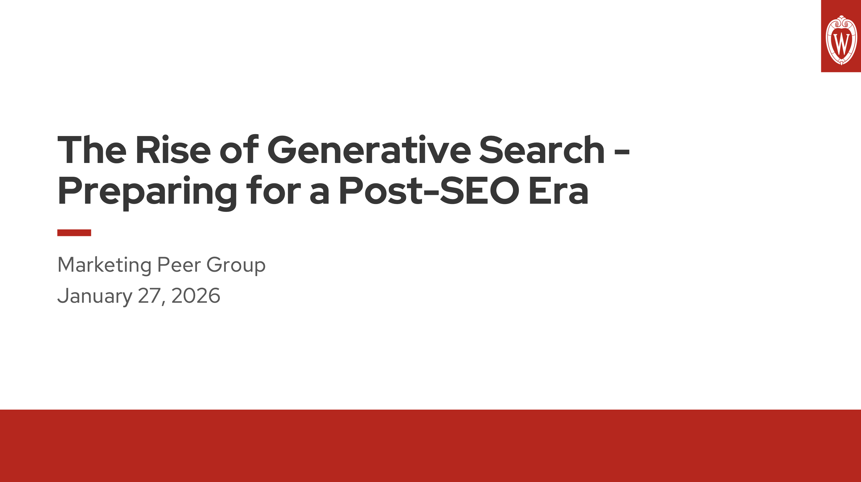 2. UWEBC Presentation Slides: Rise of Generative Search thumbnail